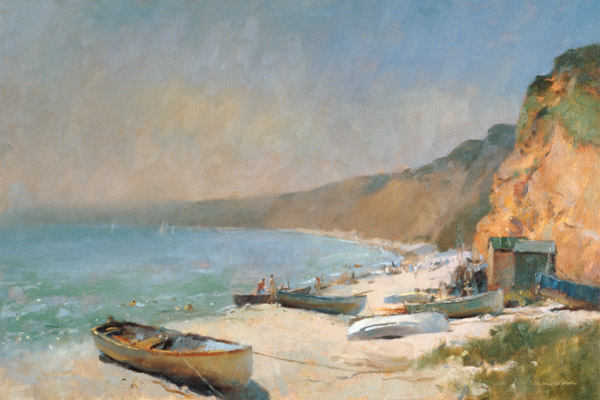 Shimmering Beach, Budleigh Salterton (oil on canvas)  from Trevor  Chamberlain