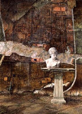 Herculaneum Site Plan, 1994 (oil on canvas) 