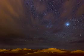Stars, Dunes and Clouds in Marzuga Desert