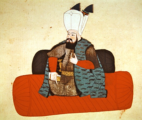 Portrait of Sultan Selim II ''The Destroyer'' from Turkish School
