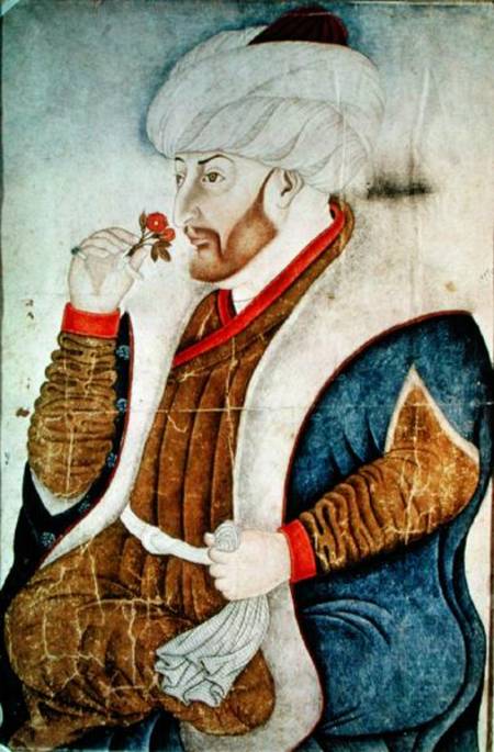 Portrait of Sultan Mehmet II (1432-81) from Turkish School