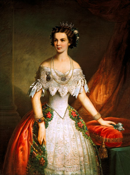 Elisabeth von Österreich (1837-1898) als Verlobte, im Alter von 16 Jahren from (around 1900) Anonym