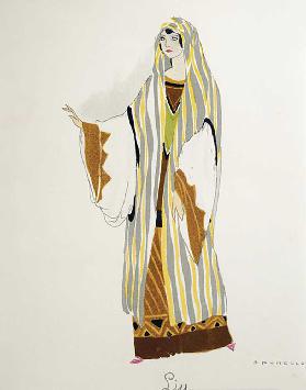 Costume for Liu from Turandot by Giacomo Puccini, sketch by Umberto Brunelleschi (1879-1949) for the