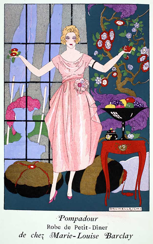 Pompadour - Robe de Petit-Diner by Marie-Louise Barclay, 1919-21 from Umberto Brunelleschi