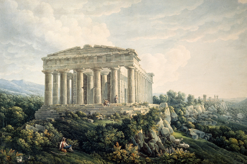 The Temple of Concordia in Agrigento from Unbekannter Künstler
