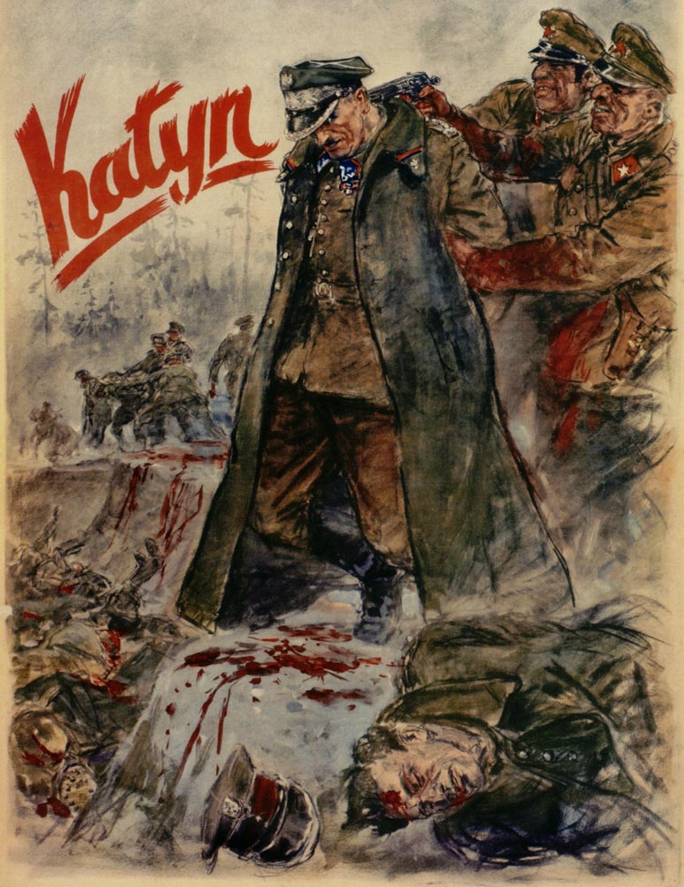 The Katyn massacre (Nazi propaganda poster) from Unbekannter Künstler