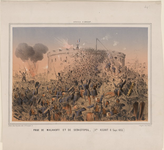 Attack on the Malakoff redoubt on 7 September 1855 from Unbekannter Künstler