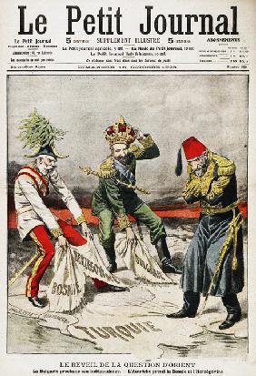 Bosnian Crisis. Cover of the French periodical Le Petit Journal, 18th October 1908