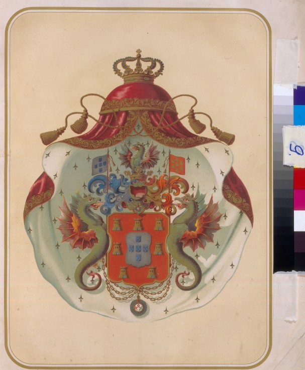 The coat of arms of the Freemasons Grand Lodge of Mecklenburg from Unbekannter Künstler