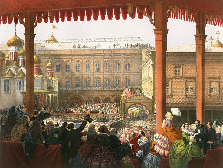 Bow to the People  (Alexander II Coronation) from Unbekannter Künstler