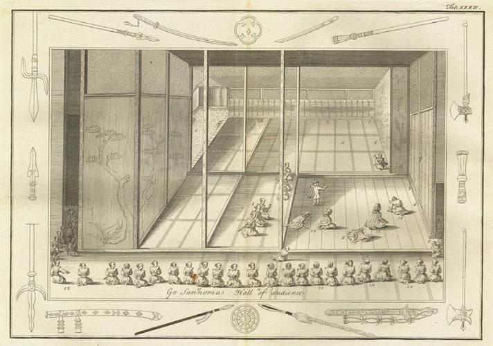The hall of audience of the Dutch Ambassadors. (From The History of Japan by Engelbert Kaempfer) from Unbekannter Künstler