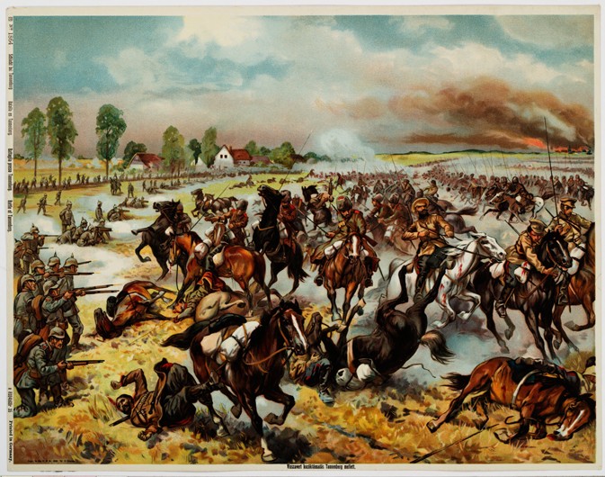 The Battle of Tannenberg, August 1914 from Unbekannter Künstler