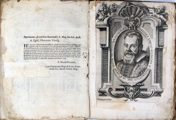 Leaf of book "The Assayer (Il Saggiatore)" by Galileo Galilei from Unbekannter Künstler
