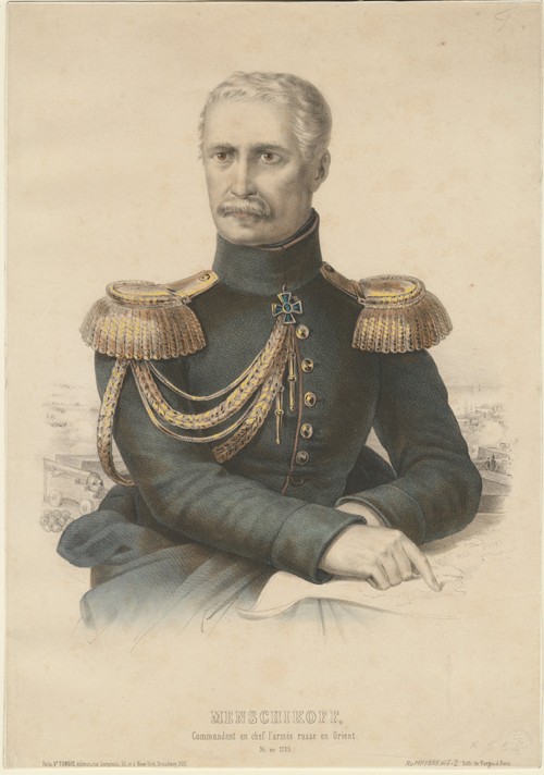 Prince Alexander Sergeyevich Menshikov (1787-1869) from Unbekannter Künstler