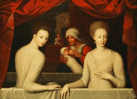 Gabrielle d'Estrées and one of her sisters, duchesse de Villars