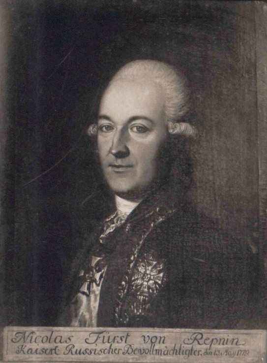 Prince Nikolai Vasilyevich Repnin (1734-1801) from Unbekannter Künstler