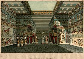 The Hall of an Assyrian Palace Restored (From "The Nineveh Court in the Crystal Palace" by Austen He