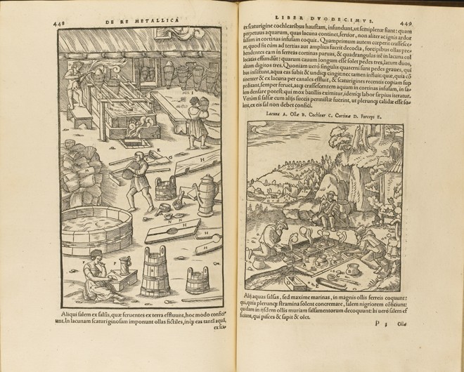 Illustration from De re metallica libri XII by Georgius Agricola from Unbekannter Künstler