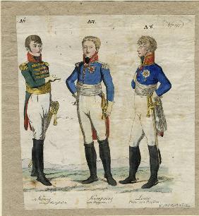 Jérôme Bonaparte, King of Westphalia, Prince Louis Ferdinand of Prussia and Ludwig I of Bavaria