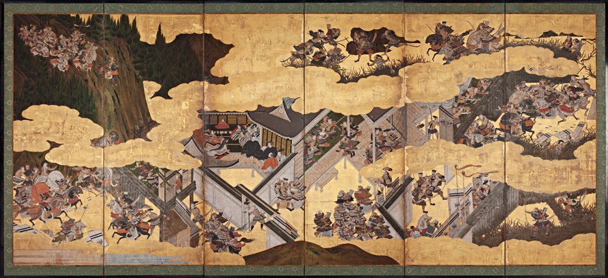 Battle scenes from the Tale of Heike (Heike Monogatari) from Unbekannter Künstler
