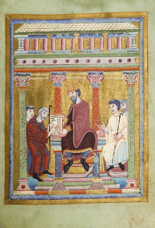 Henry III, Holy Roman Emperor (Evangelarium for Henry III) from Unbekannter Künstler