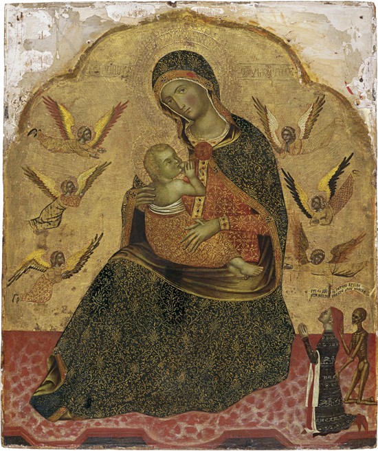 The Virgin of Humility with Angels and a Donor from Unbekannter Künstler
