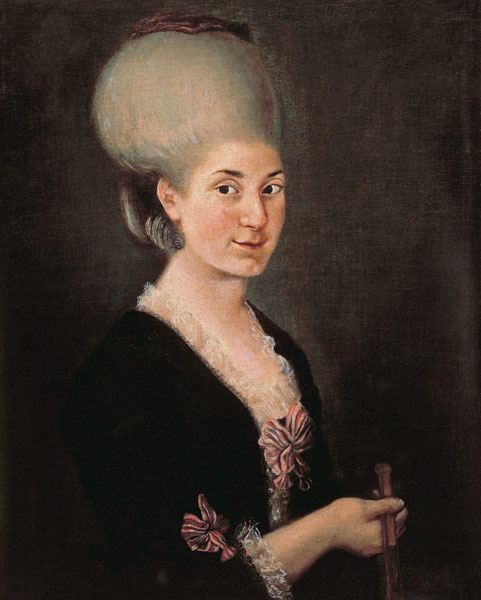 Maria Anna (Nannerl) Mozart (1751-1829), sister of Wolfgang Amadeus Mozart from Unbekannter Künstler