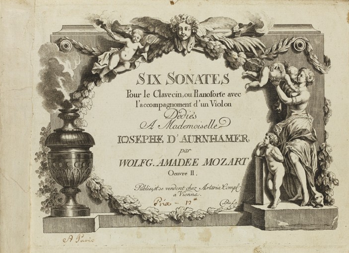 Mozart: Six sonates pour le clavecin ou pianoforte avec l'accompagnement d'un violon dediés a Mademo from Unbekannter Künstler