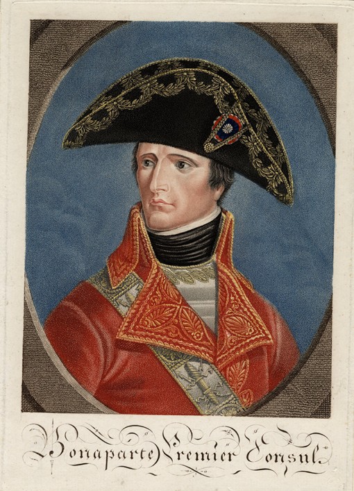 Napoleon Bonaparte as First Consul of France from Unbekannter Künstler