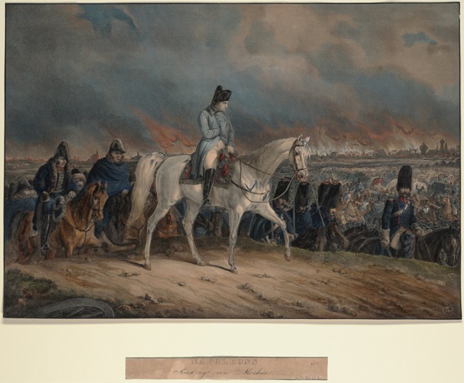 Napoleon's Retreat from Moscow from Unbekannter Künstler