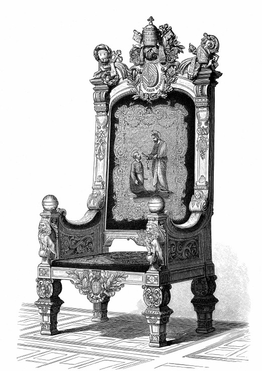 Throne of the pope from Unbekannter Künstler