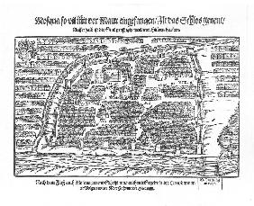 The Moscow Map (From "Moscouiter wunderbare Historien" by Sigmund von Herberstein)