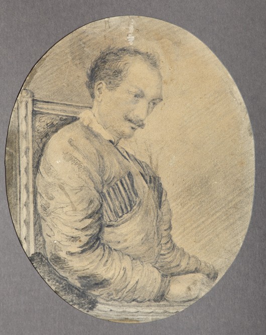 Portrait of the poet, Decembrist Count Alexander I. Odoevsky (1802-1839) from Unbekannter Künstler