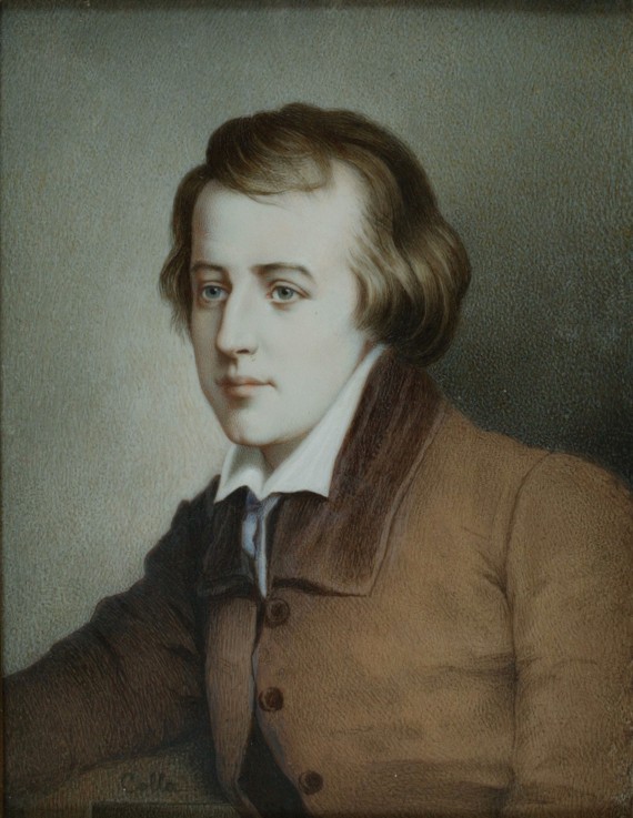 Portrait of the poet Heinrich Heine (1797-1856) from Unbekannter Künstler