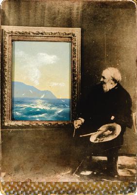Portrait of the artist Ivan Aivazovsky (1817-1900)