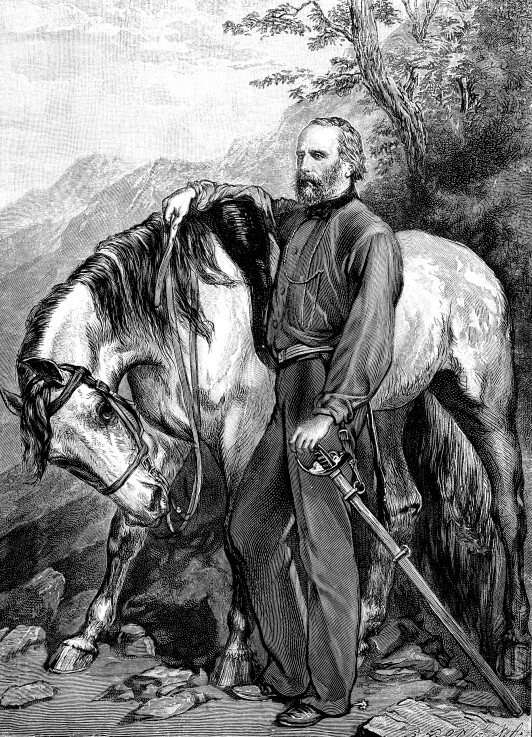 Portrait of Giuseppe Garibaldi (1807-1882) from Unbekannter Künstler