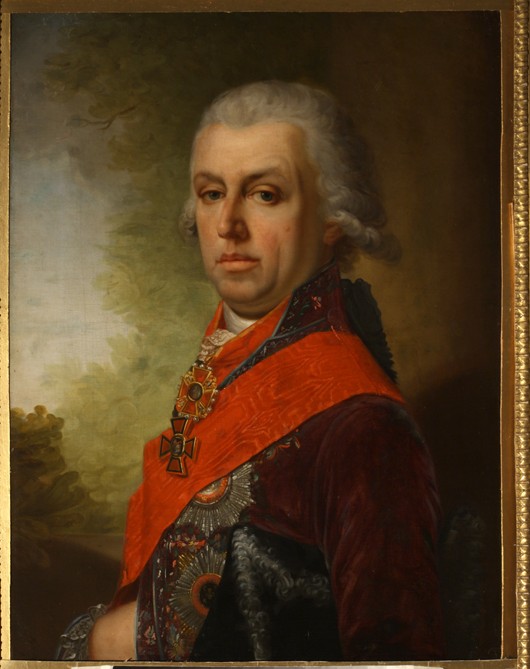 Portrait of Dmitri Prokofievich Troshchinsky (1754-1829) from Unbekannter Künstler