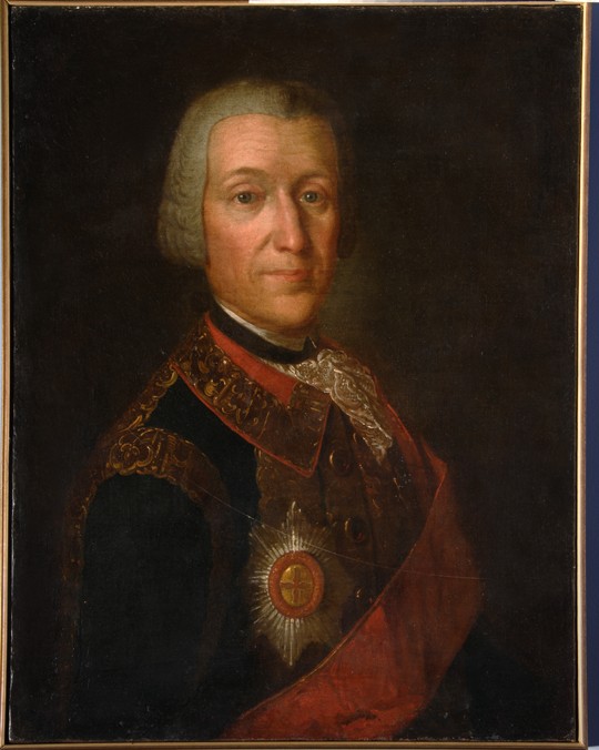 Portrait of Prince Fyodor Ivanovich Golitsyn (1700-1759) from Unbekannter Künstler