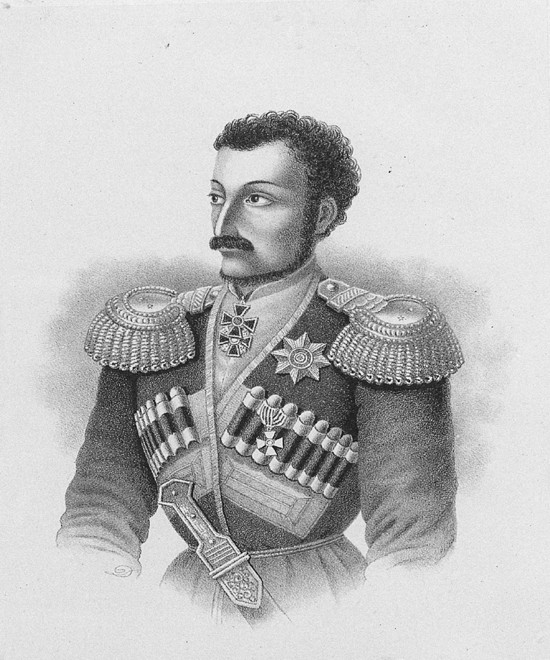 Portrait of of the major general Nikolay Sleptsov (1815–1851) from Unbekannter Künstler