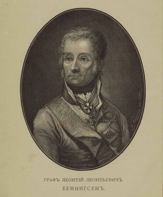 Portrait of Count Levin (Leonty) August Theophil von Bennigsen (1745-1826) from Unbekannter Künstler