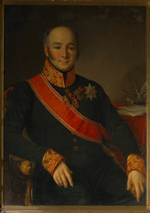 Portrait of Count Vasily Olsufyev (1796-1858) from Unbekannter Künstler