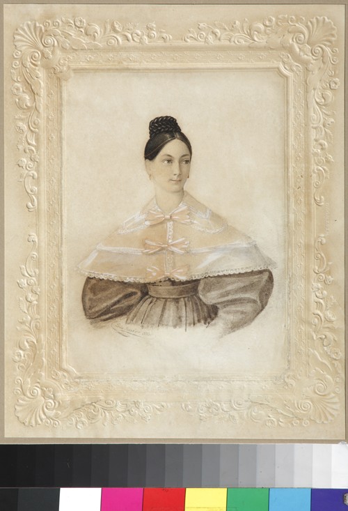 Portrait of Ekaterina Alexandrovna Sverbeeva, née Princess Shcherbatova from Unbekannter Künstler