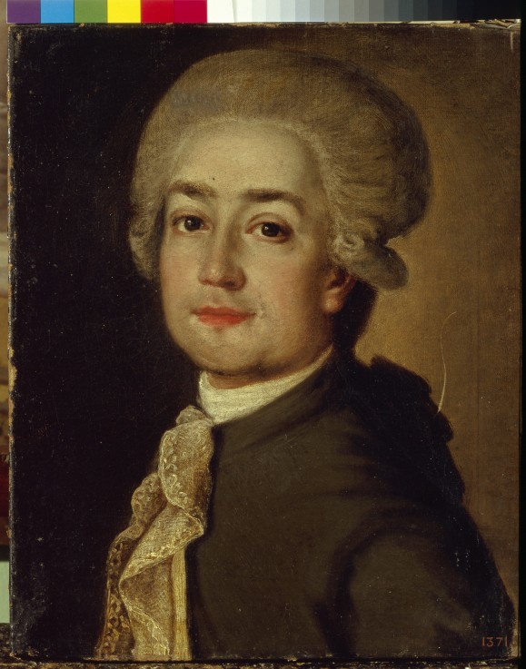 Portrait of the Composer Fyodor Fyodorovich Makarov (1756-1821) from Unbekannter Künstler