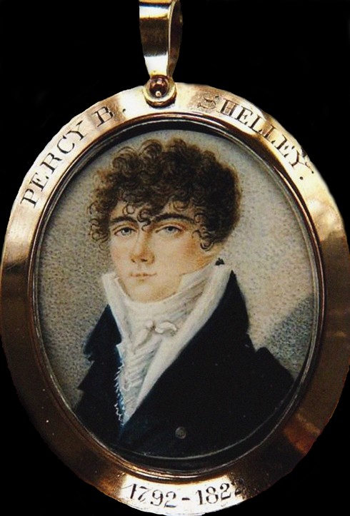 Portrait of the poet Percy Bysshe Shelley (1792-1822) from Unbekannter Künstler