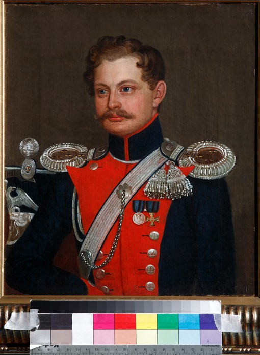 Portrait of a staff captain of 3rd Elisavetgrad Hussar Regiment from Unbekannter Künstler