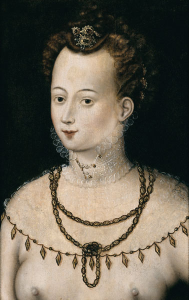 Portrait of a young lady. An Allegory of Beauty from Unbekannter Künstler