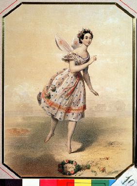 Dancer Maria Taglioni (1804-1884) in the ballet Sylphides by F. Chopin