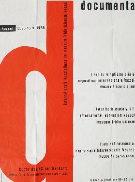 Poster for the First documenta Exhibition in 1955