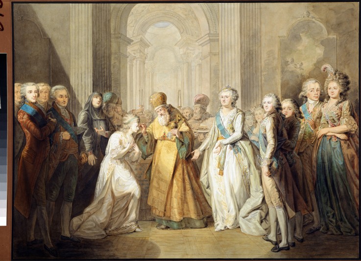 Engagement of Grand Duke Alexander Pavlovich and Princess Louise of Baden from Unbekannter Künstler