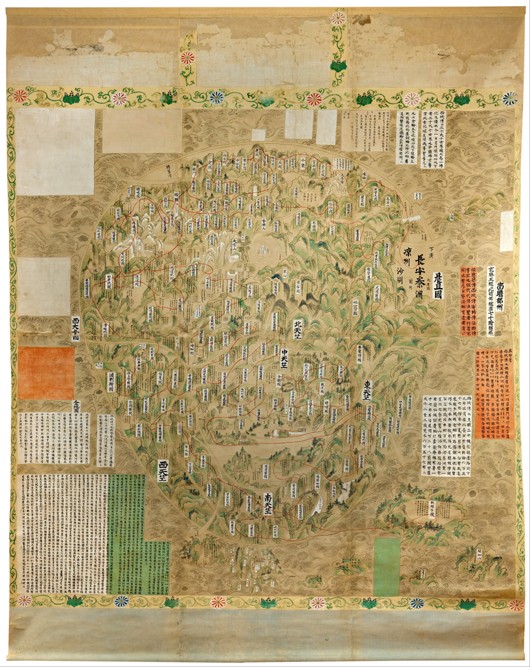 Buddhist map of the world from Unbekannter Meister